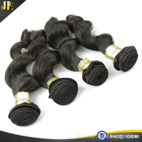 factory directly sale of loose wave natural color virgin hair weft